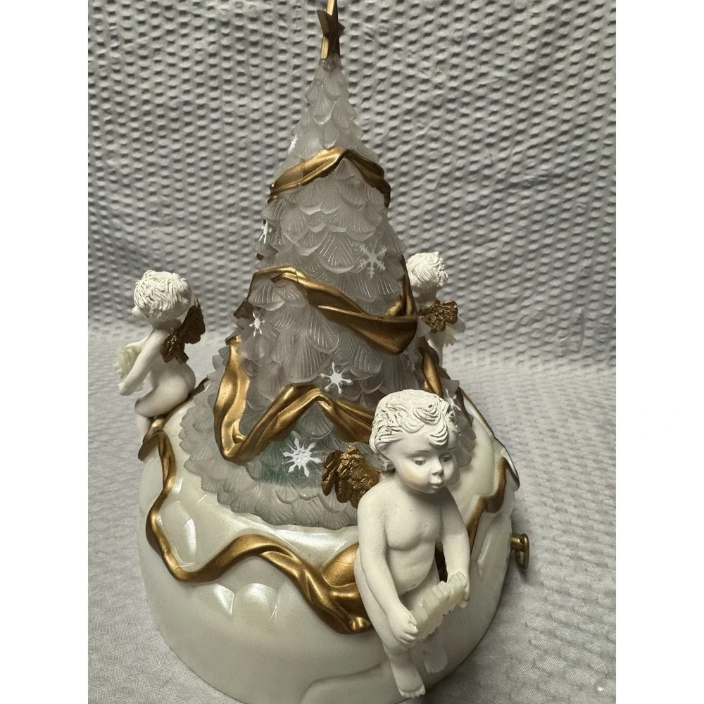 Vintage 1996 Avon Sparkling Angelic Musical‎ Christmas Hark the Herald Angels